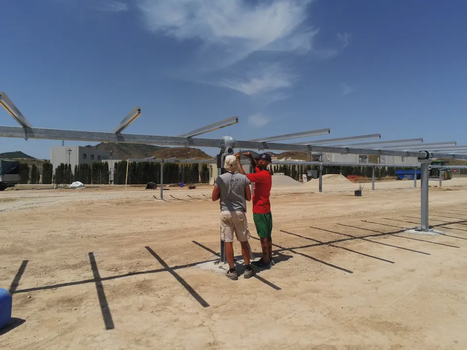 Bombeo solar EDAR La Paca (La Paca (Lorca)) : installation photovoltaïque réalisée par ALRO Solar, photo 4