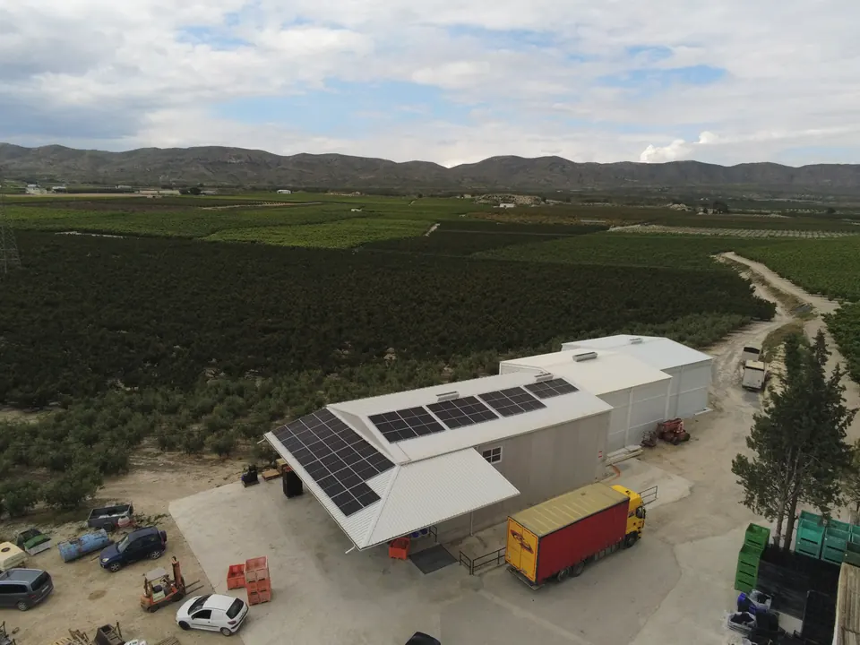 Marfruit Veracruz (Calasparra) : installation photovoltaïque de 25,3 kWc réalisée par ALRO Solar, photo 1